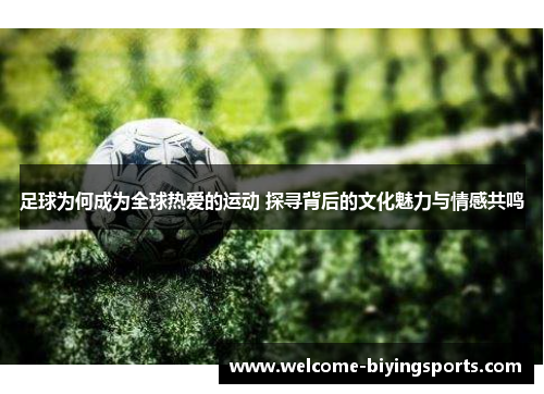 足球为何成为全球热爱的运动 探寻背后的文化魅力与情感共鸣 足球为何成为全球热爱的运动 探寻背后的文化魅力与情感共鸣