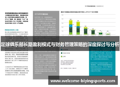 足球俱乐部长期盈利模式与财务管理策略的深度探讨与分析 足球俱乐部长期盈利模式与财务管理策略的深度探讨与分析